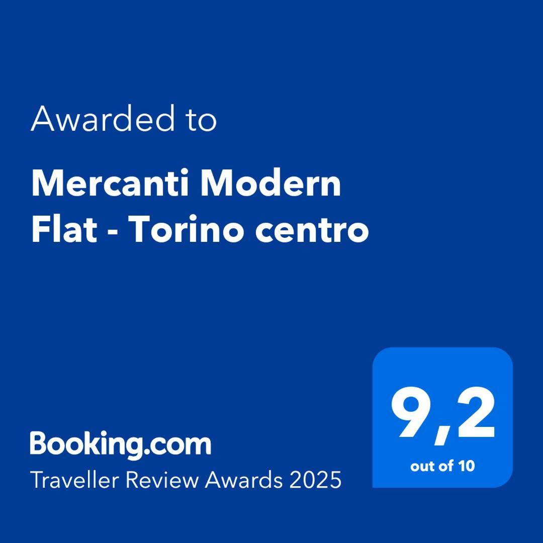 Mercanti Modern Flat - Balcony - Torino Centro Екстер'єр фото